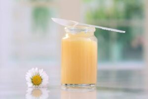 Jar of Pure Organic Jelly fresh Honey